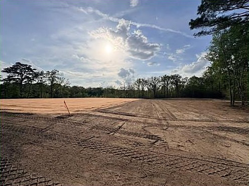 Cleared and graded ground by Gardner Excavating
